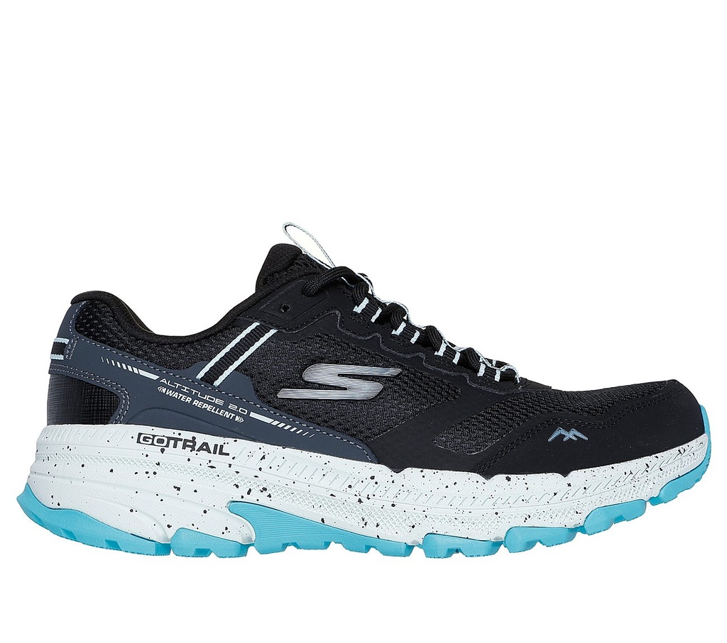 GO RUN TRAIL ALTITUDE 2.0 - RAVINE - BLACK/AQUA | BrandCo